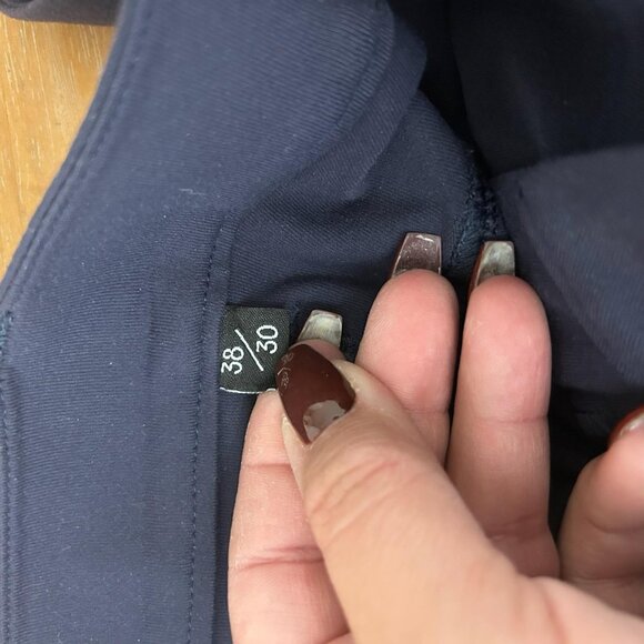 Public Rec Pants Mens 38x30 Navy Workday Performance Chino Stretch Zip Pocket - Picture 9 of 12